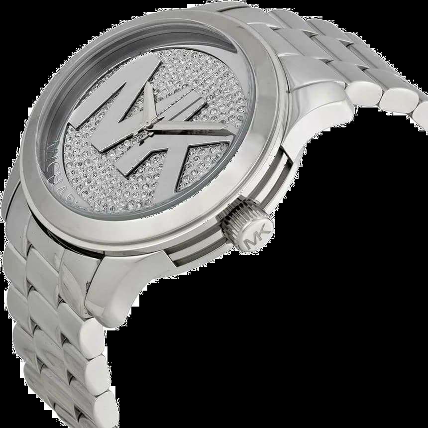 Montre Michael Kors Runway MK5544 Bracelet acier argenté vue 2