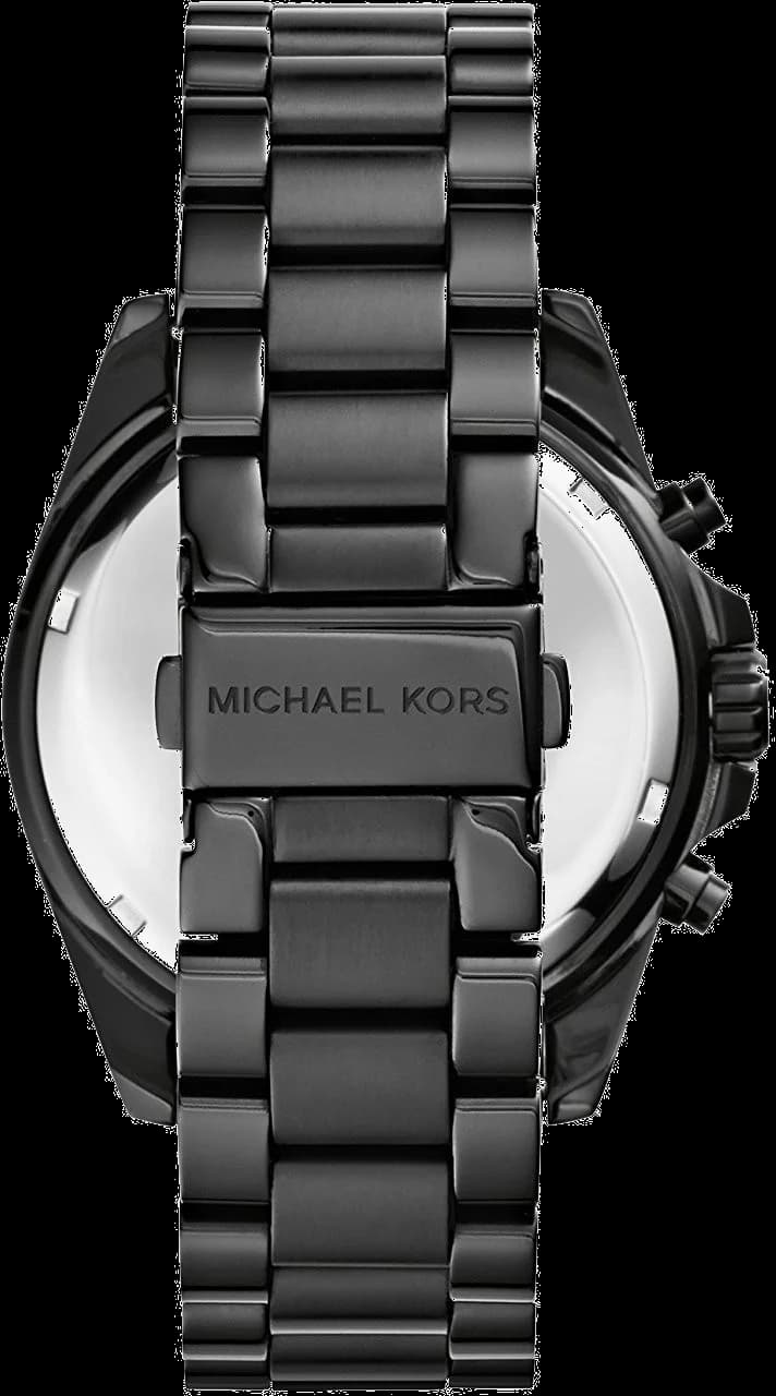 Montre Michael Kors MK5550 Chronographe en Acier Inoxydable Noir 45 mm vue 4
