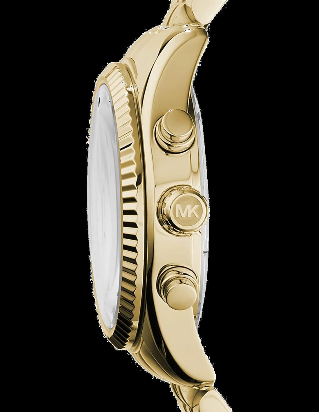 Montre Michael Kors MK5556 Chronographe en Acier Doré avec Lunette Cannelée vue 2