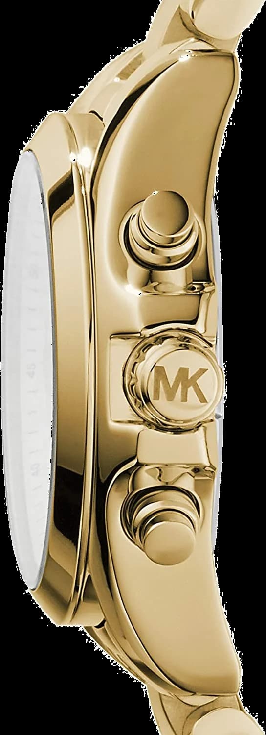 Montre Femme Michael Kors Bradshaw MK5798 en acier inoxydable doré vue 3