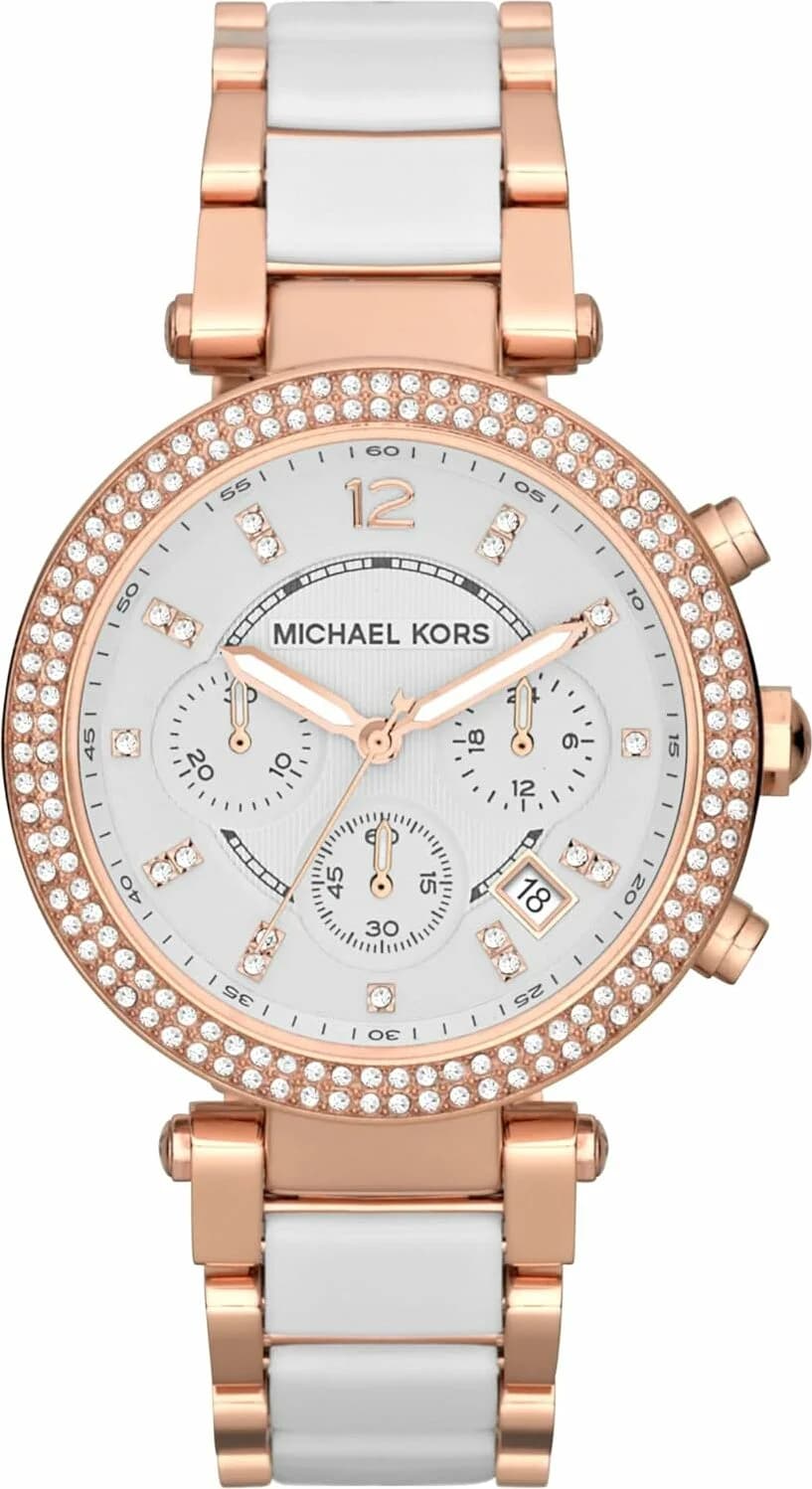 Montre Michael Kors MK5814 Argent avec Cadran Mappemonde et Chronographe