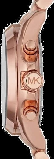 Montre Michael Kors MK5854 en Acier Or Rose avec Cadran Noir vue 2