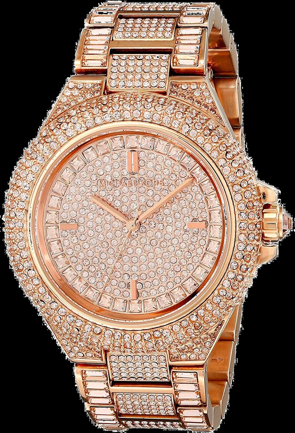 Montre Michael Kors MK5862 en Acier Doré Rose Pavée de Cristaux