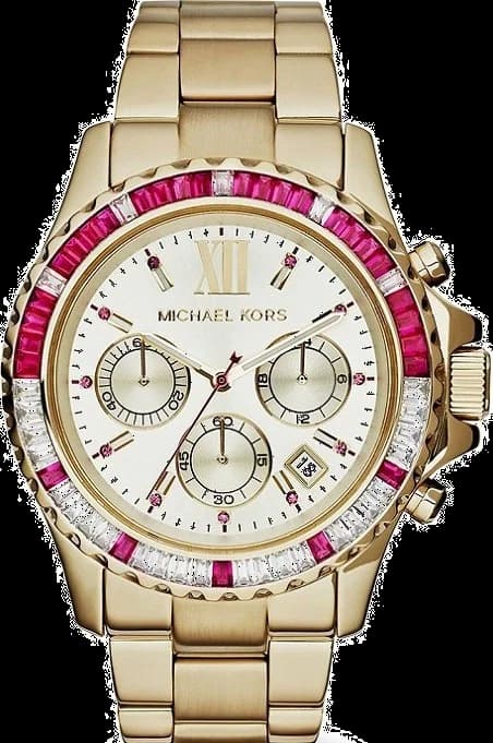Montre Michael Kors MK5871 Everest en Acier Argenté et Lunette Sertie
