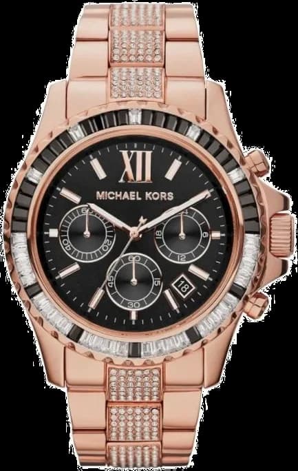 Montre Michael Kors MK5875 Everest en Acier Or Rose et Cristaux