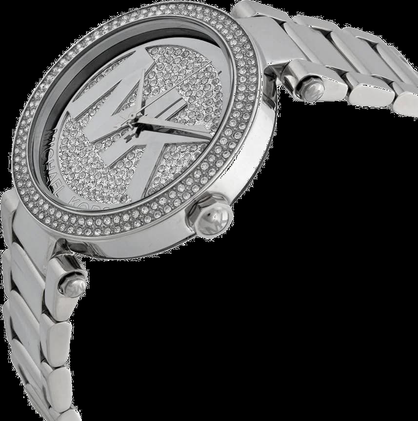 Montre Michael Kors MK5925 en Acier Doré avec Cristaux Incrustés vue 3