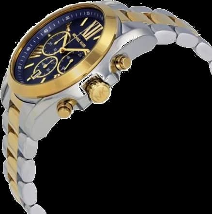 Montre Michael Kors MK5976 Bradshaw en Acier Bi-ton Argent et Or vue 3