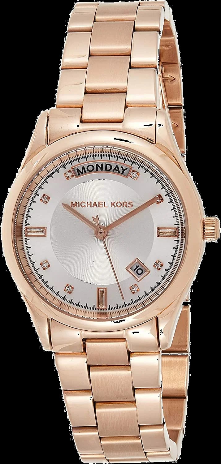 Montre Michael Kors MK6052 en acier doré et cadran bleu