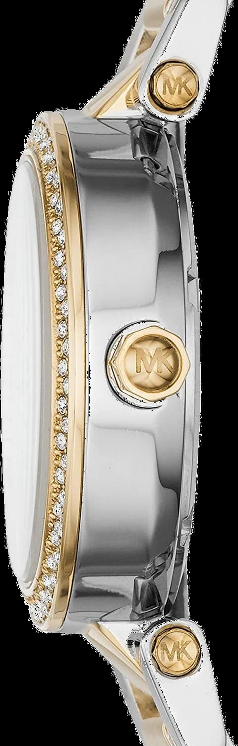 Montre Michael Kors MK6055 Chronographe Bi-ton Acier et Doré avec Cristaux vue 3