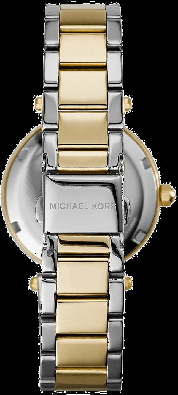 Montre Michael Kors MK6055 Chronographe Bi-ton Acier et Doré avec Cristaux vue 4