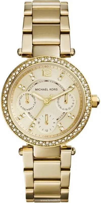 Montre Femme Michael Kors MK6056 Parker en Acier Doré et Cristaux Swarovski