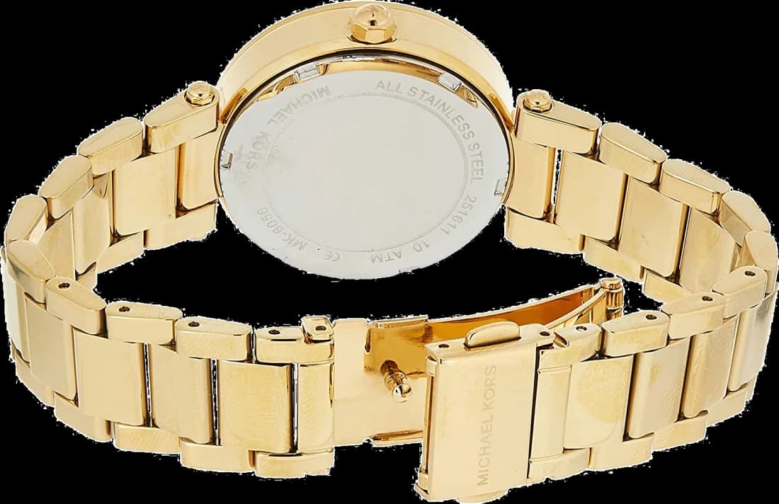 Montre Femme Michael Kors MK6056 Parker en Acier Doré et Cristaux Swarovski vue 4