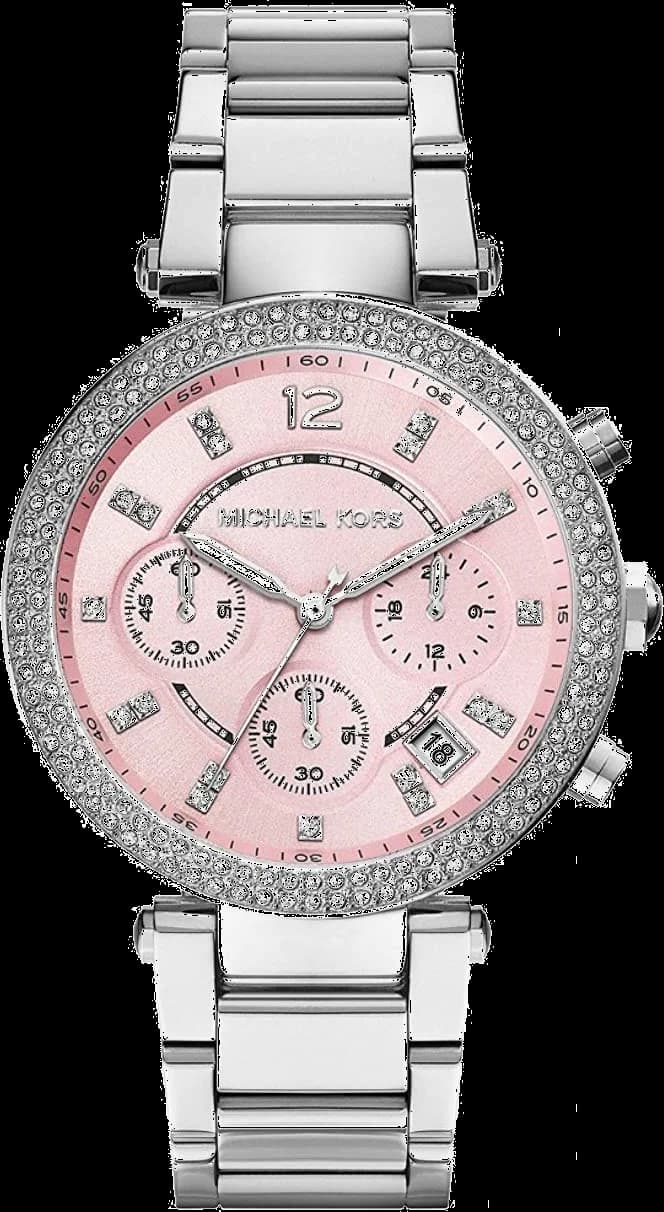 Montre Michael Kors Parker MK6105 chronomètre sport cadran rose