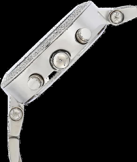 Montre Michael Kors Parker MK6105 chronomètre sport cadran rose vue 3