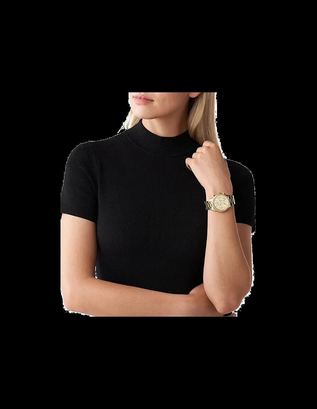 Montre Michael Kors MK6356 Ritz en Acier Doré et Cristaux vue 5