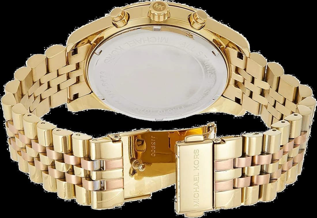 Montre Michael Kors MK6473 Lexington Chronographe en Acier Doré Rose vue 4