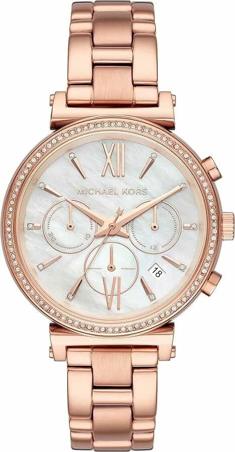 Montre Femme Michael Kors Sofie MK6576 métal plaqué or rose