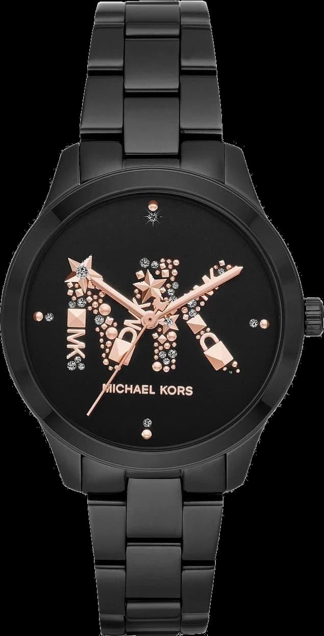 Montre Michael Kors Runway MK6683 en acier inoxydable noir