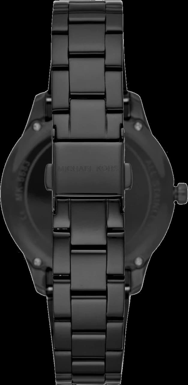 Montre Michael Kors Runway MK6683 en acier inoxydable noir vue 2