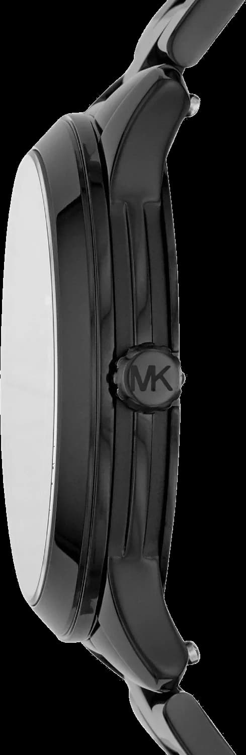 Montre Michael Kors Runway MK6683 en acier inoxydable noir vue 3