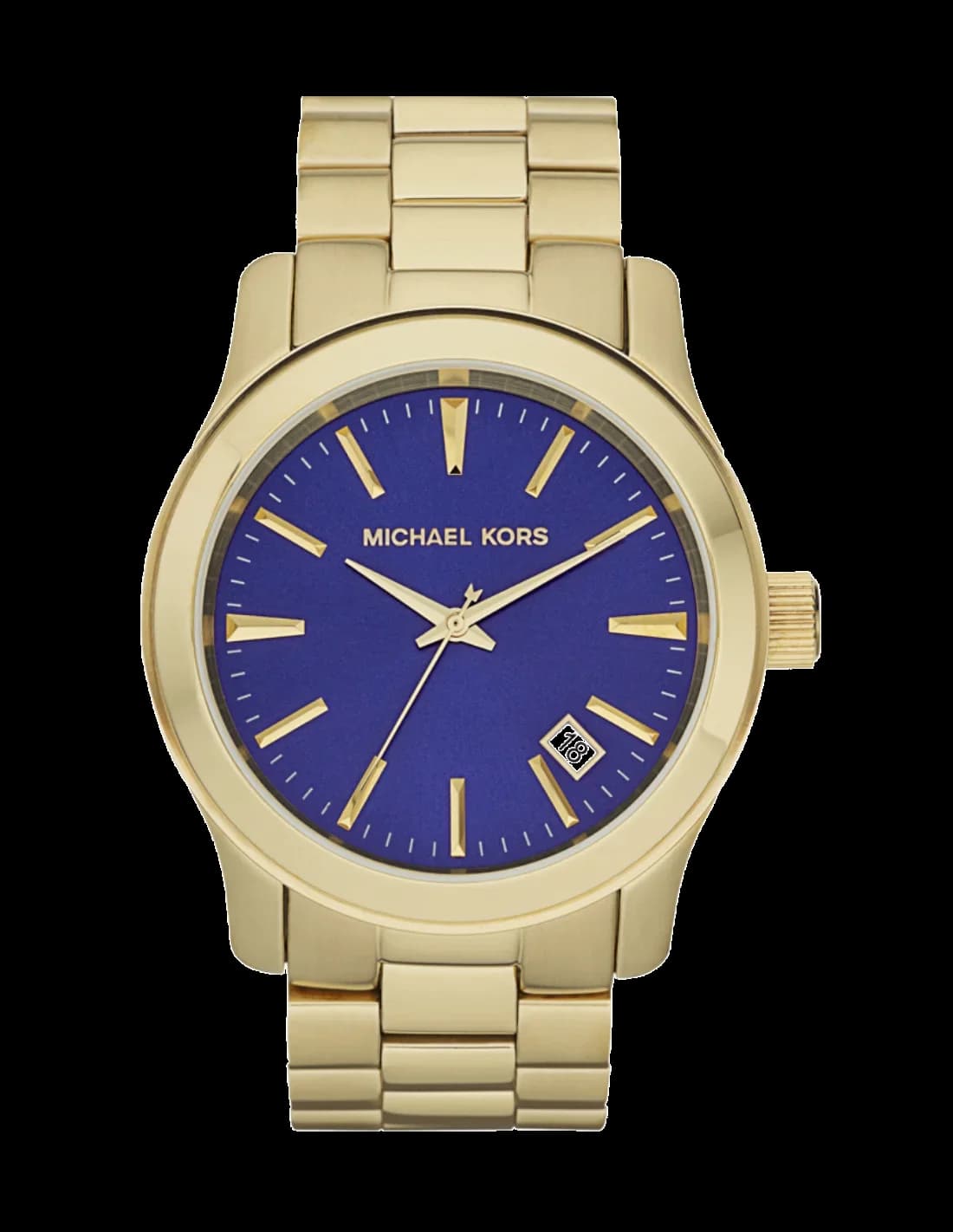 Montre Michael Kors MK7049 Runway en Acier Doré et Cadran Bleu