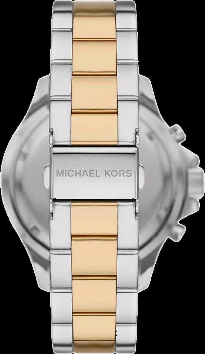 Montre chronographe Michael Kors Everest MK7209 pavée de cristaux bracelet bicolore vue 3