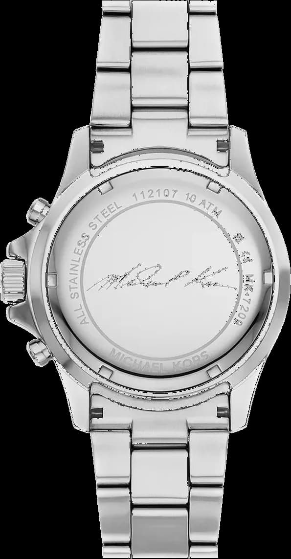 Montre chronographe Michael Kors Everest MK7209 pavée de cristaux bracelet bicolore vue 5