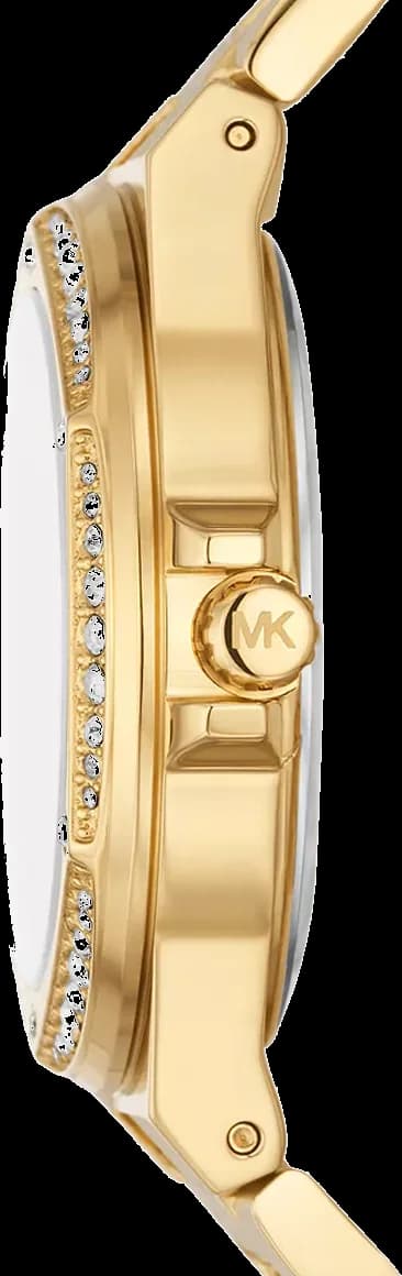 Montre Michael Kors Lennox MK7229 cadran doré pavé de cristaux vue 3