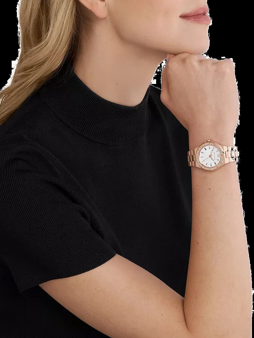 Montre femme Michael Kors Mini Lennox MK7279 cadran pavé de cristaux vue 4