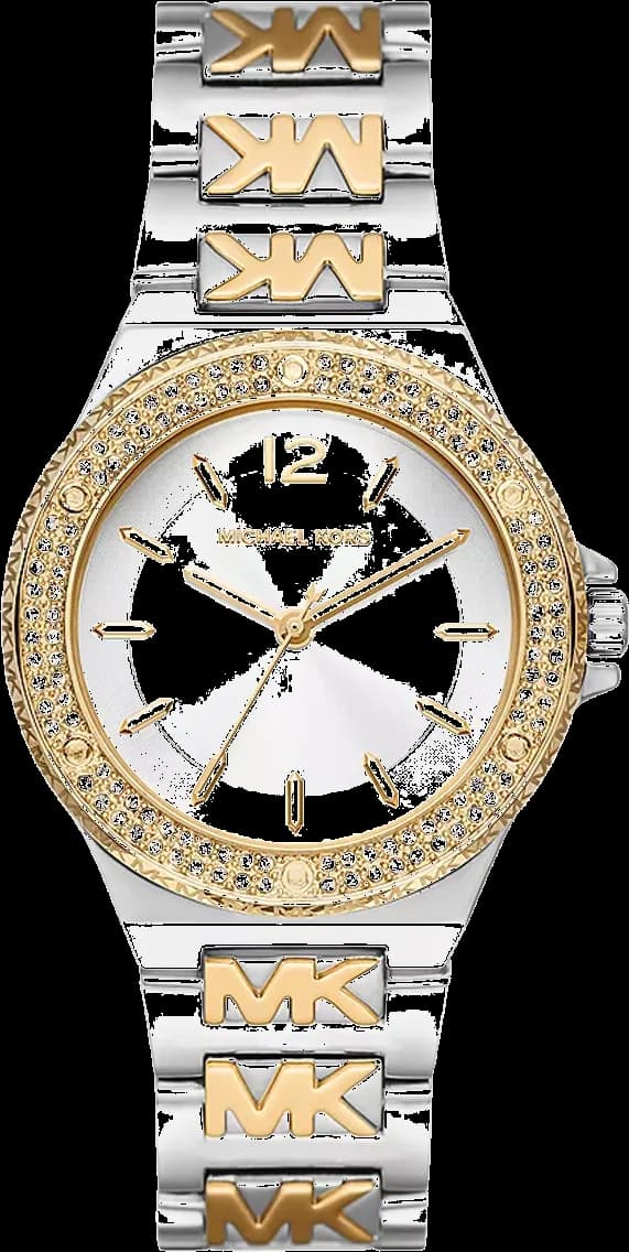 Montre femme Michael Kors Lennox MK7338 bracelet bicolore gravé MK