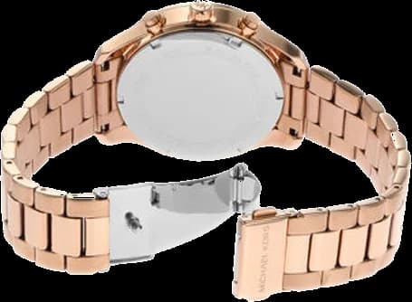 Montre Michael Kors Berkley MK7412 cadran vert bracelet en acier inoxydable doré rose vue 2