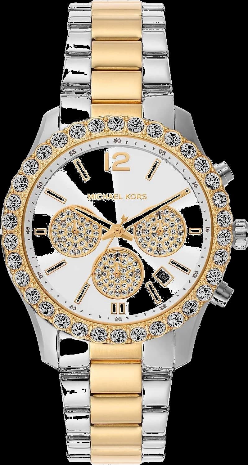 Montre Michael Kors MK7415 cadran chronographe argenté