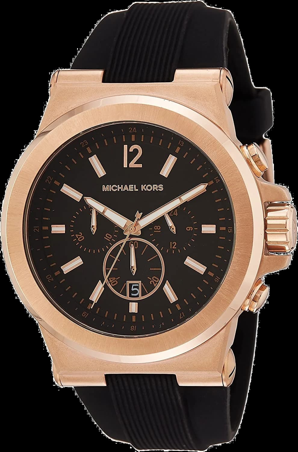 Montre Michael Kors MK8184 Dylan Acier Or Rose et Cadran Noir