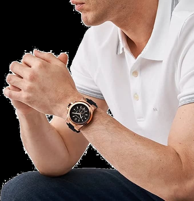 Montre Michael Kors MK8184 Dylan Acier Or Rose et Cadran Noir vue 4