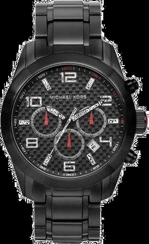 Montre Michael Kors MK8219 Dash Chronographe à Cadran Texturé et Détails Rouges