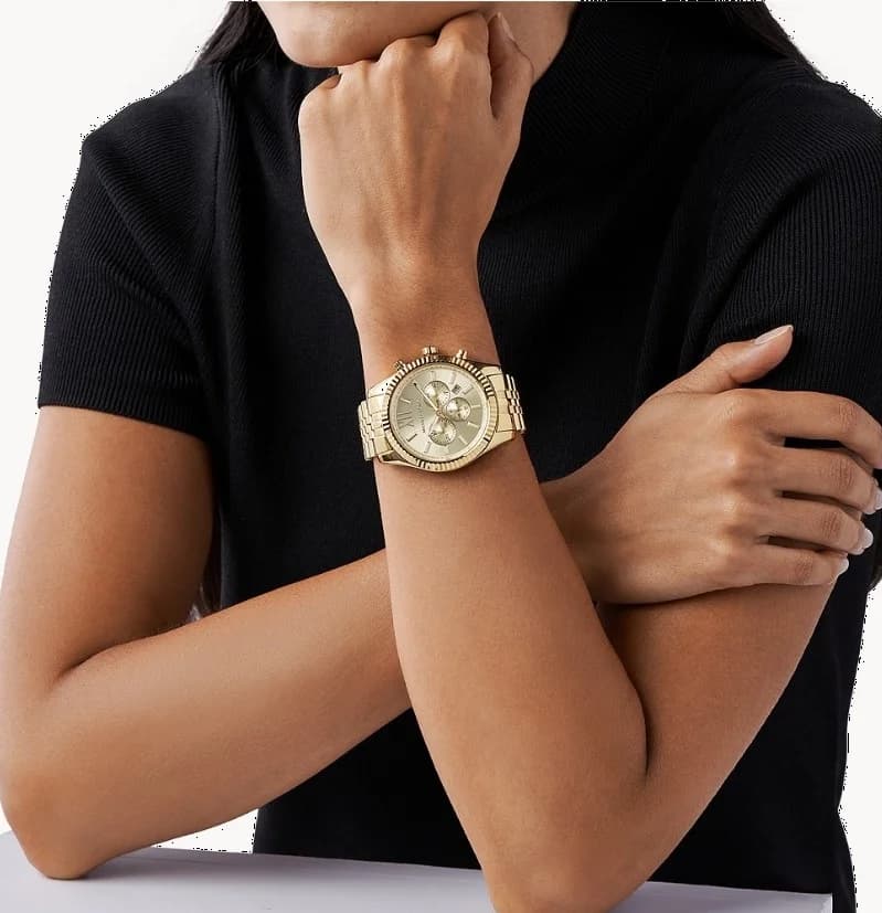 Montre Homme Michael Kors MK8281 Lexington Acier Doré vue 4