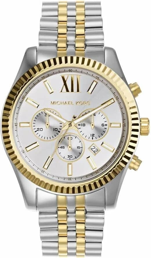 Montre Michael Kors MK8344 Lexington Bicolore Argent et Doré 45mm
