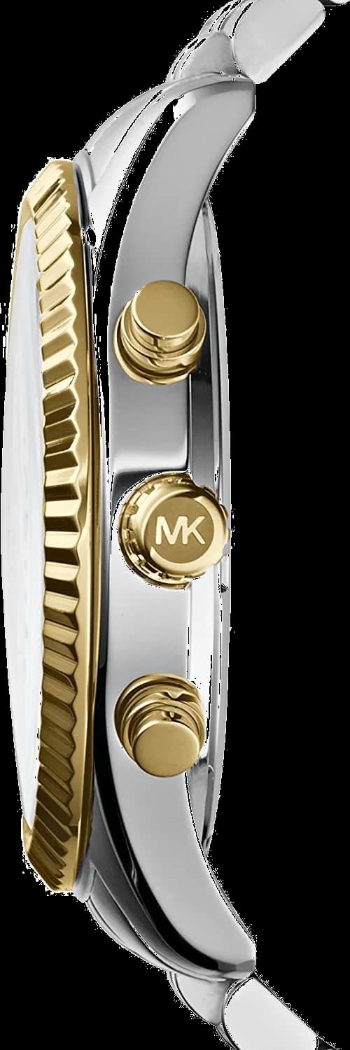 Montre Michael Kors MK8344 Lexington Bicolore Argent et Doré 45mm vue 2