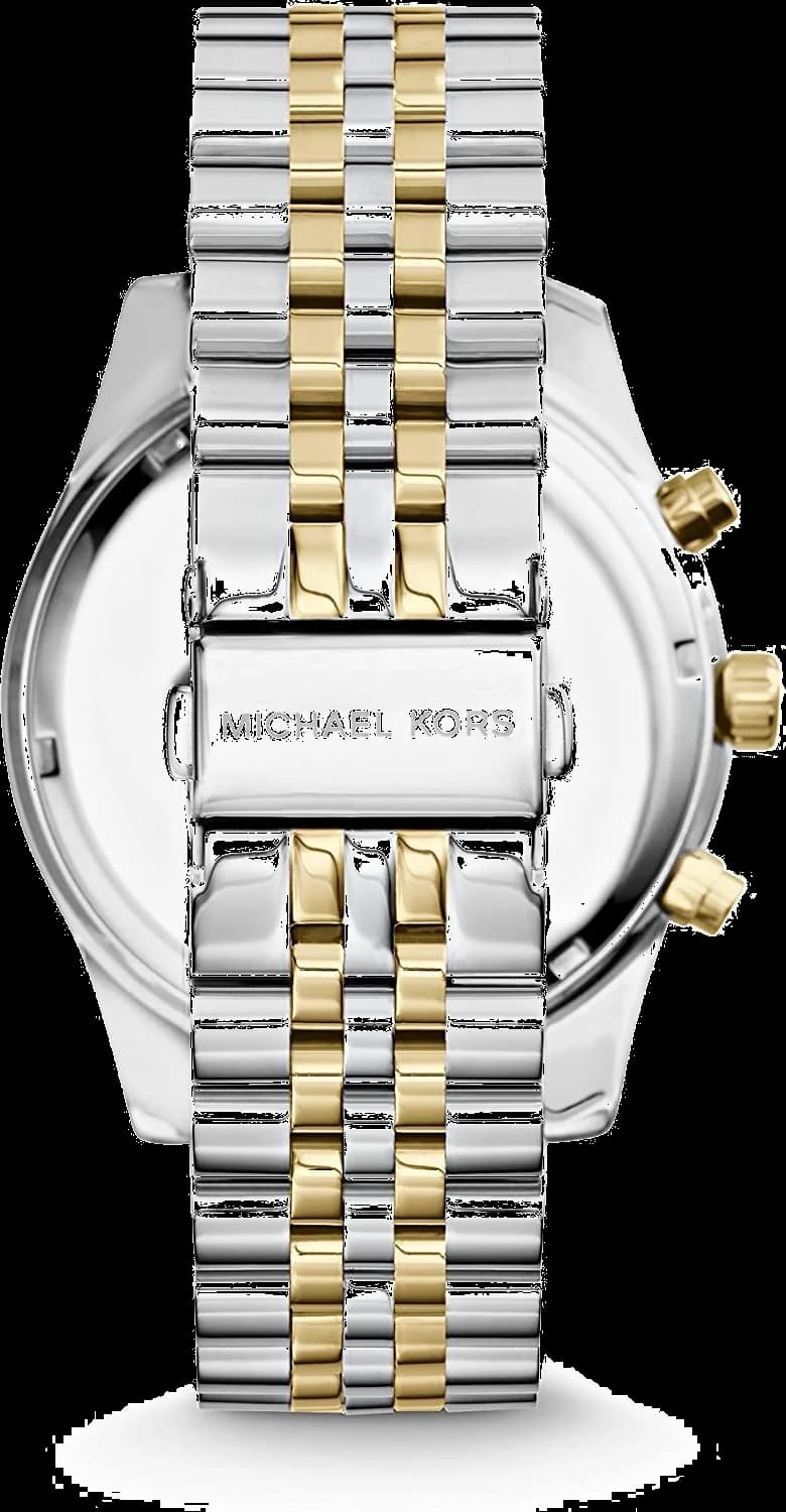 Montre Michael Kors MK8344 Lexington Bicolore Argent et Doré 45mm vue 3