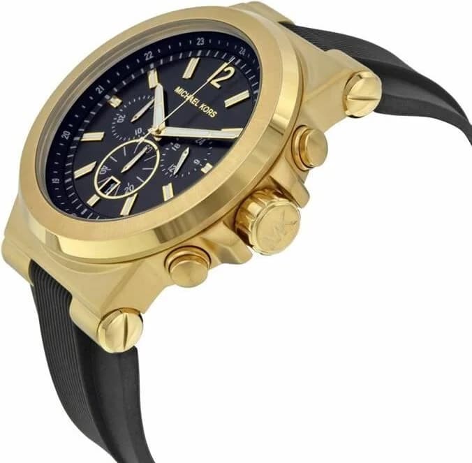 Montre homme Michael Kors MK8445 Dylan chronographe noir bracelet vue 2