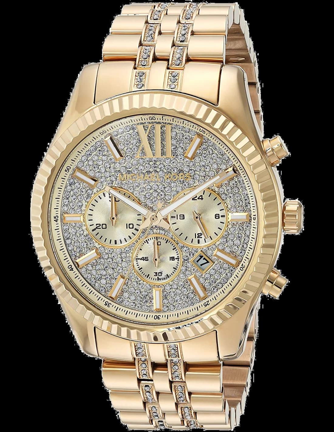 Montre Michael Kors MK8579 Lexington Dorée avec Cadran Cristaux