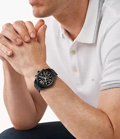 Montre homme Michael Kors MK8603 Lexington chronographe noir vue 4