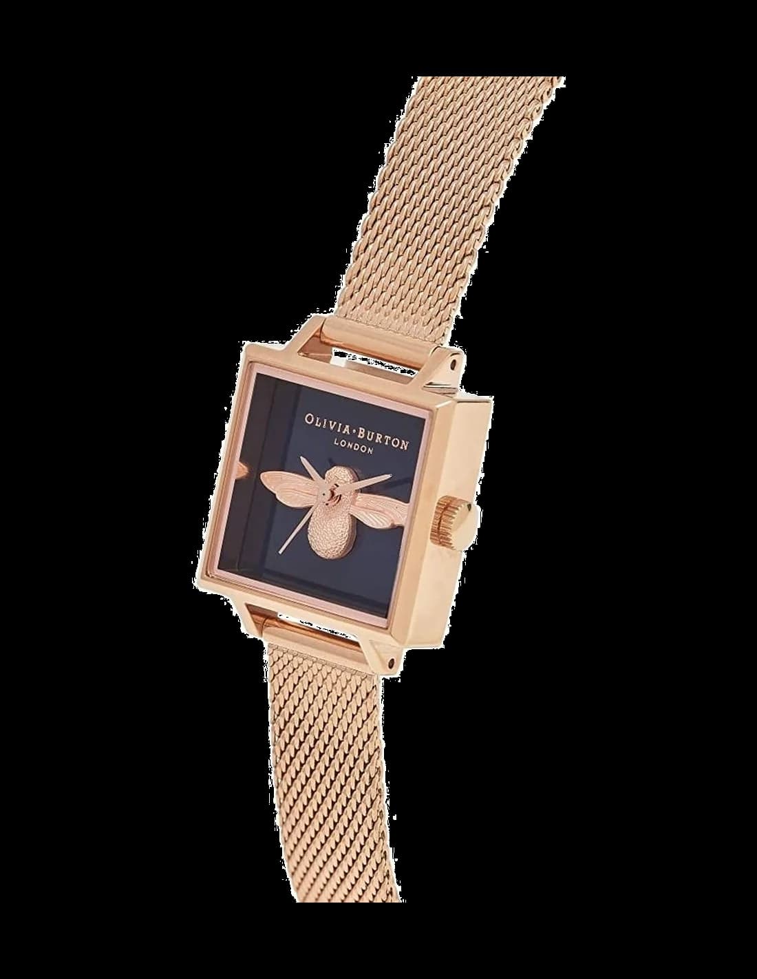 Montre Olivia Burton OB16AM96 Abeille 3D en Acier Argenté et Maille Milanaise vue 2