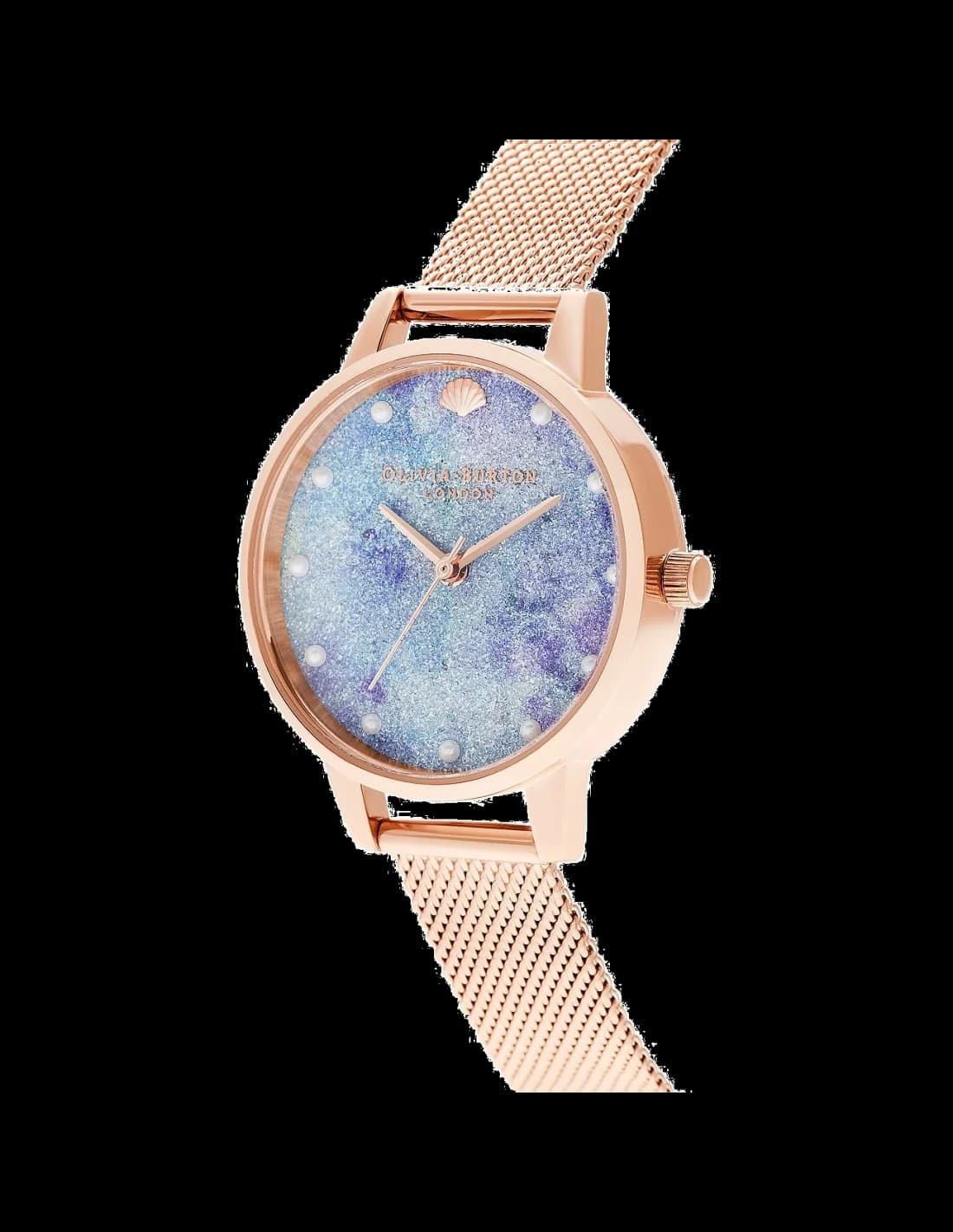 Montre Olivia Burton OB16US44 Deep Sea Cadran Pailleté Acier Or Rose vue 2
