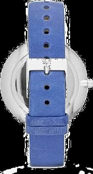 Montre Femme Skagen SKW2172 Bracelet fin en cuir bleu vue 2