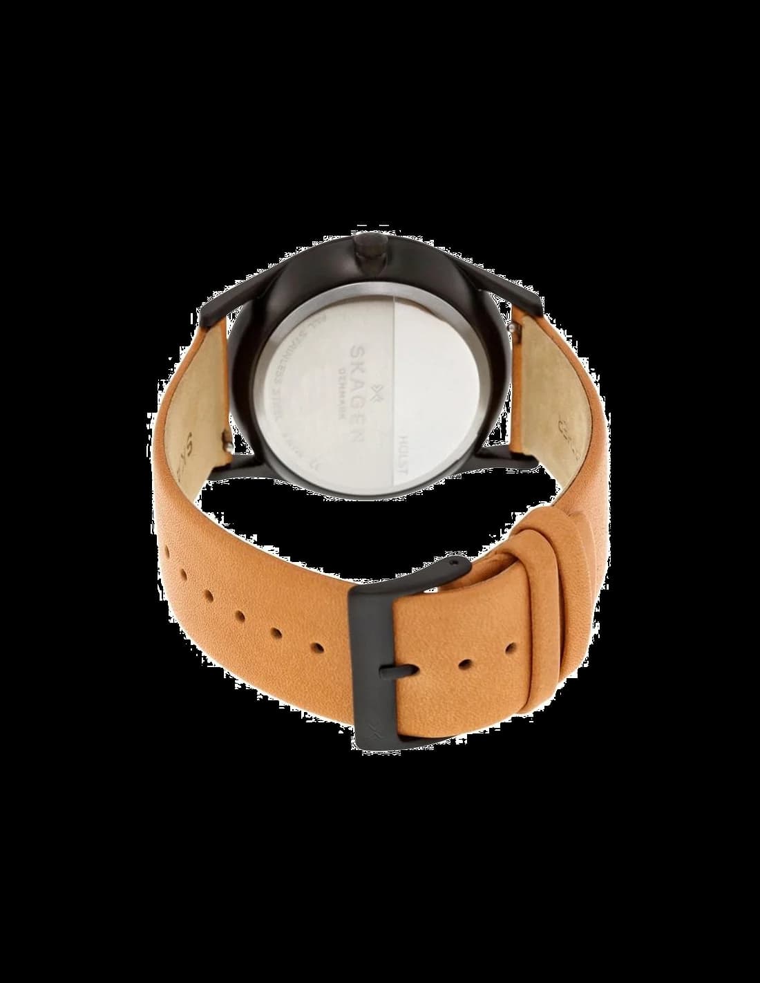 Montre Skagen SKW6265 Bracelet Cuir Brun Boîtier Acier vue 3