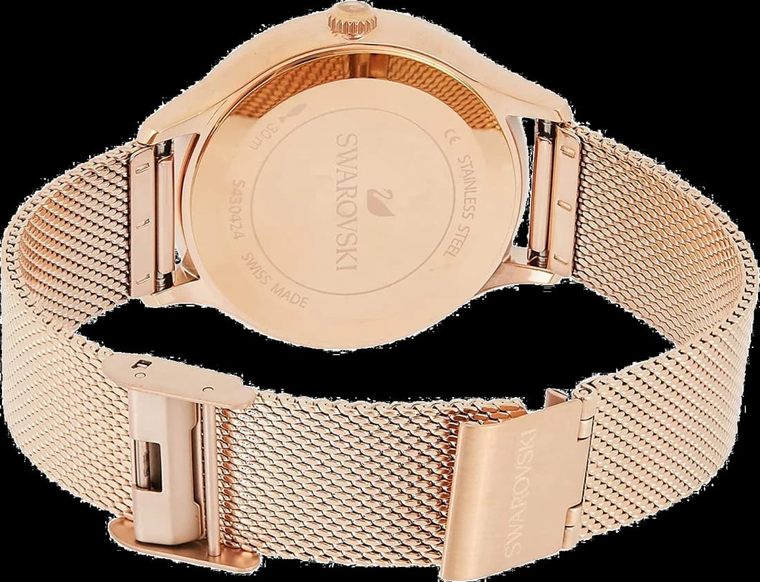 Montre Swarovski 5451634 Octea Nova en Acier Rose et Maille Milanaise vue 2