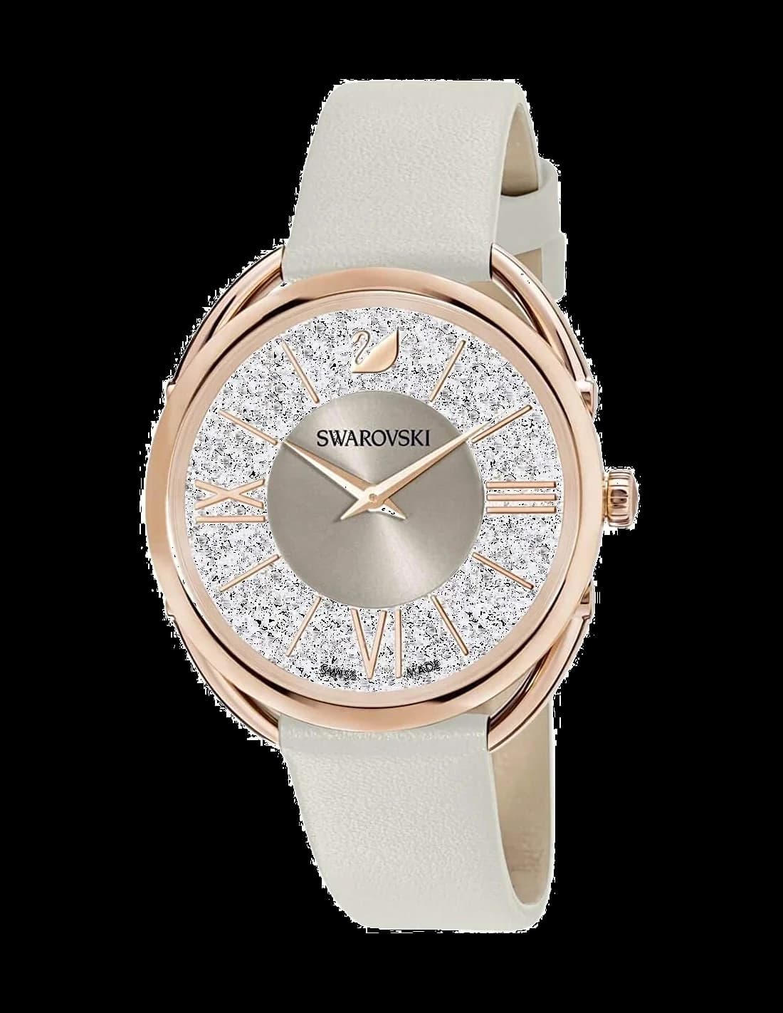 Montre Swarovski 5452455 Crystalline Glam Bracelet Cuir Beige