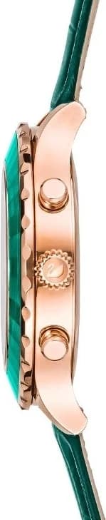 Montre Swarovski 5452498 Octea Lux Chrono Vert Émeraude et Cuir vue 2