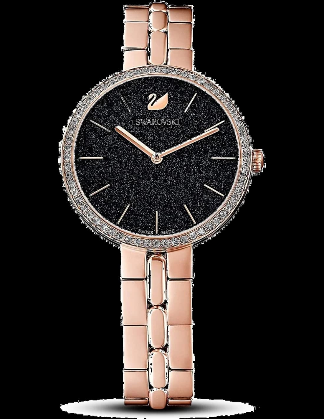 Montre Swarovski Cosmopolitan 5517797 cadran noir en poudre de diamants
